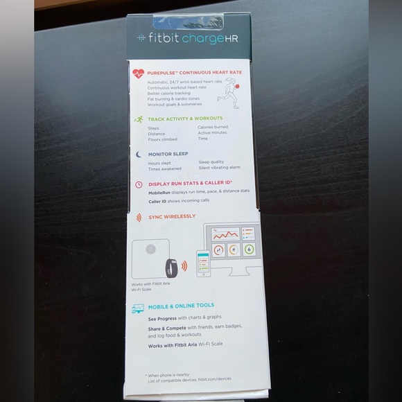 Fitbit Charge HR Wireless Activity Wristband (Black, Large) - Picture 3 of 3